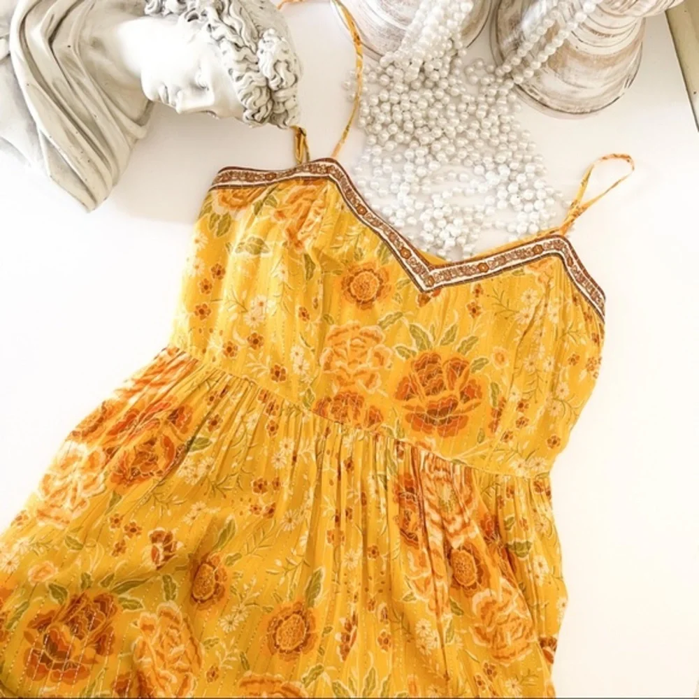 SPELL Mystic Strappy Maxi Dress / Sunflower